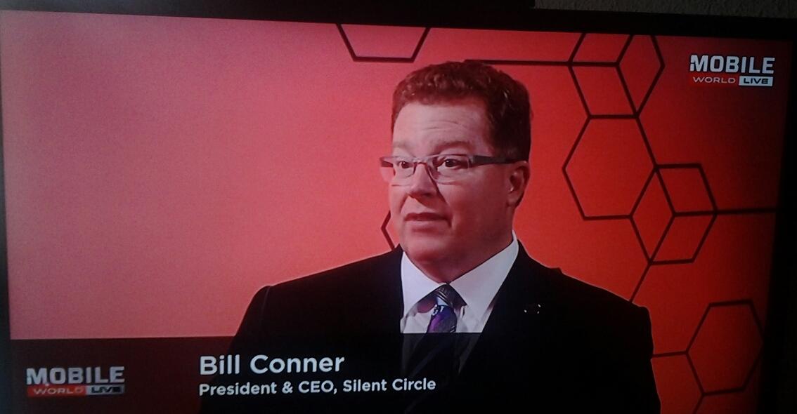 Thebandflo's tweet photo. Watching @SilentCircle #mwc15 #secureconferencing #BillConner http://t.co/XTIO7jknPe