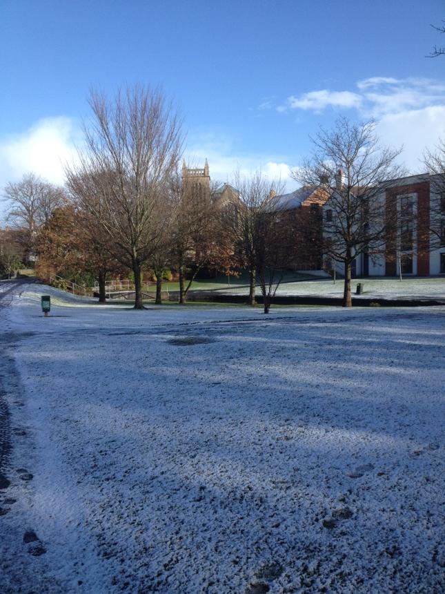 jar52ni's tweet photo. This is about as deep as the snow gets in Bangor http://t.co/vGTAlVAEM2