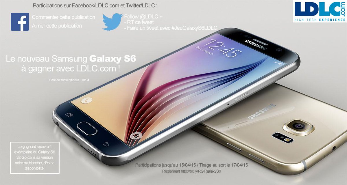 [JEU] Follow <a href="/LDLC/">LDLC</a> + RT et/ou Tweet avec #JeuGalaxyS6LDLC ! Bientôt dispo sur ldlc.com :)