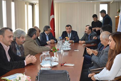 HDP İl Başkanı Cavit Uğur, Emek Partisi İl Başkanı Cabbar Demirci, ve yürütme kurul üyeleri İbrahim Yeşiller ve +