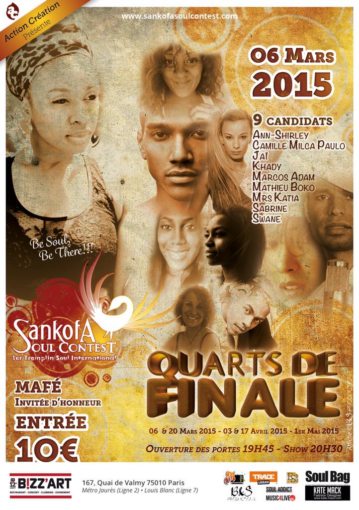 Sankofasoul's tweet image. #RDV vendredi soir @Bizzartclub pour le 1er quart de finale du #SankofaSoulContest de cette année! #BeSoulBeThere