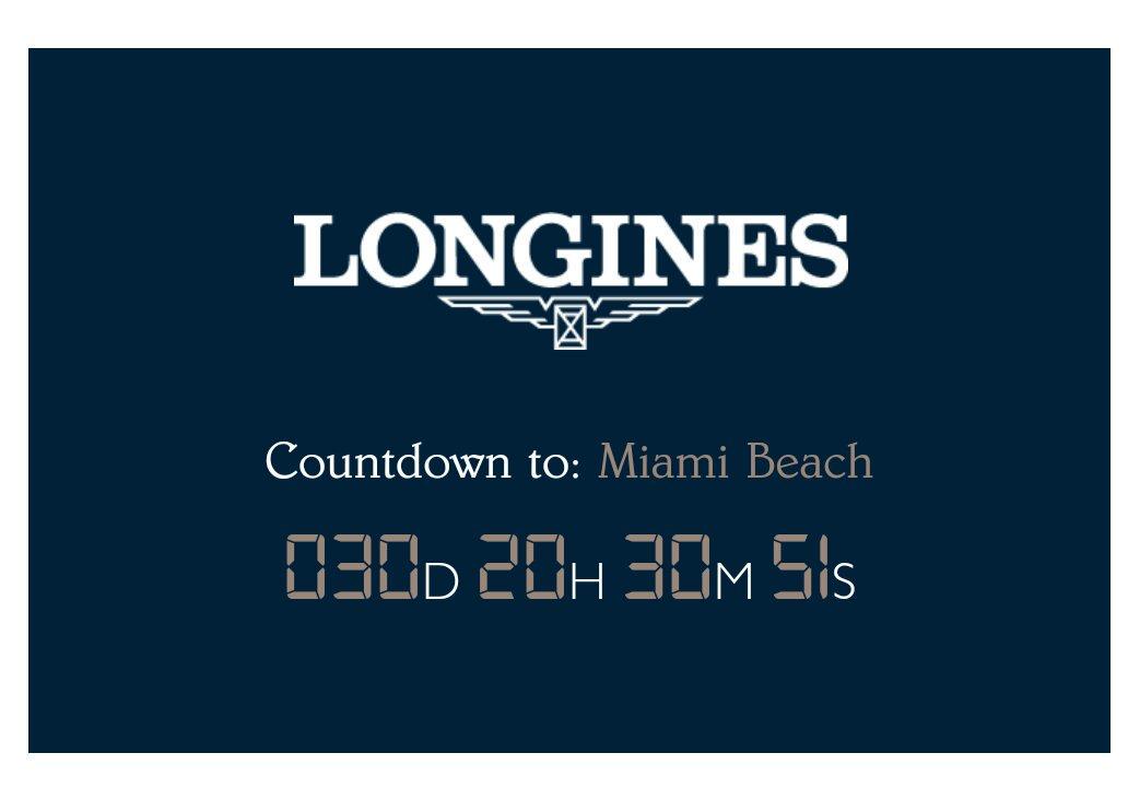 How long until #LGCTMiamiBeach? This long! #30days