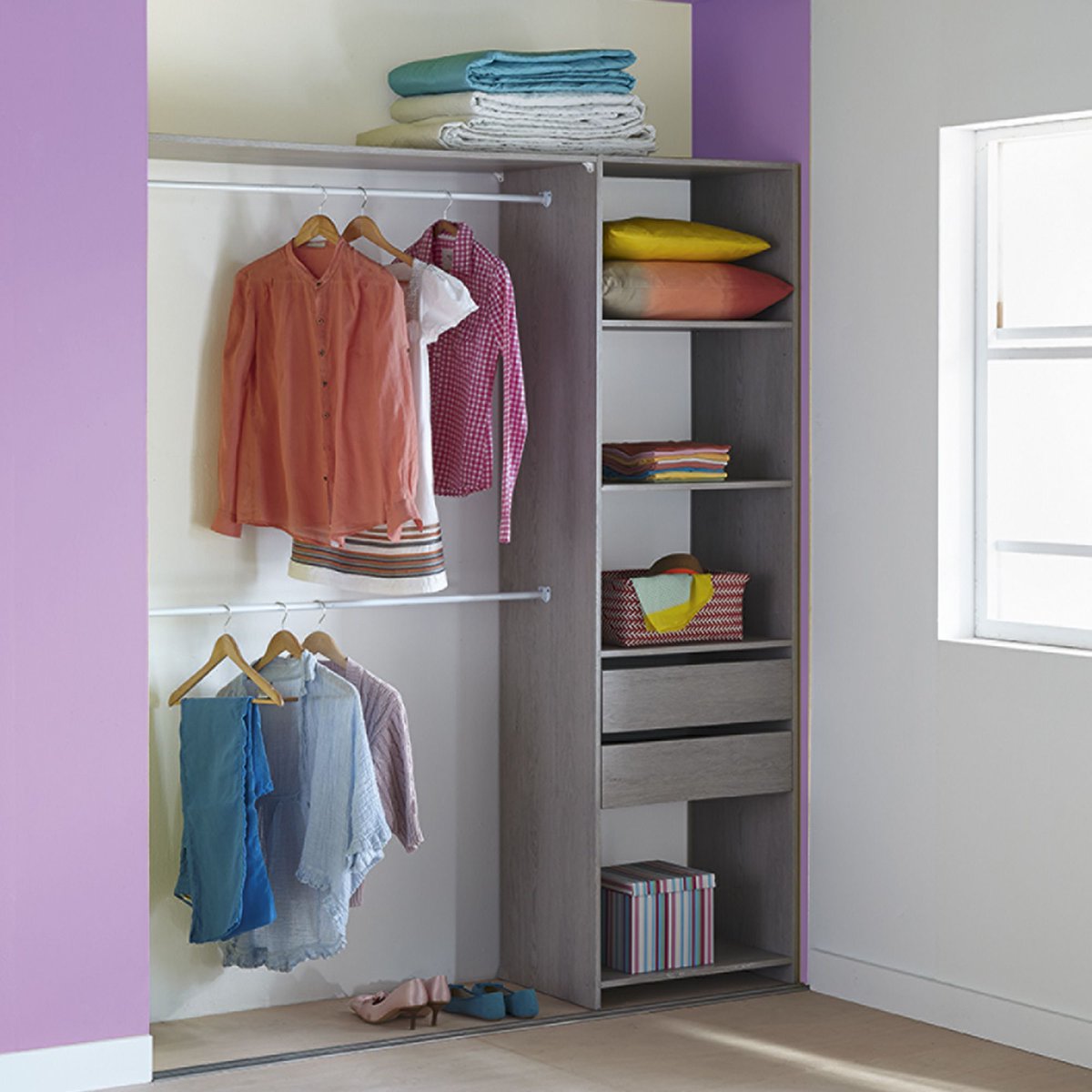 DecoBonsPlans's tweet photo. Un dressing à 79,90 € ! Pratique, astucieux et pas cher, on organise son rangement #BonPlan http://t.co/wrOyJQMik0 http://t.co/lSJzlS1XAA