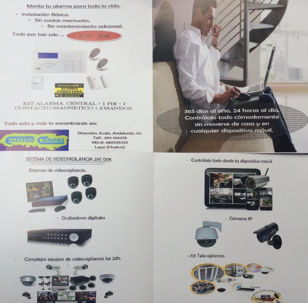 electrocompas's tweet image. Aquí tenéis nuestras ofertas en cámaras de seguridad, alarmas y todo tipo de artilugios para tu seguridad.