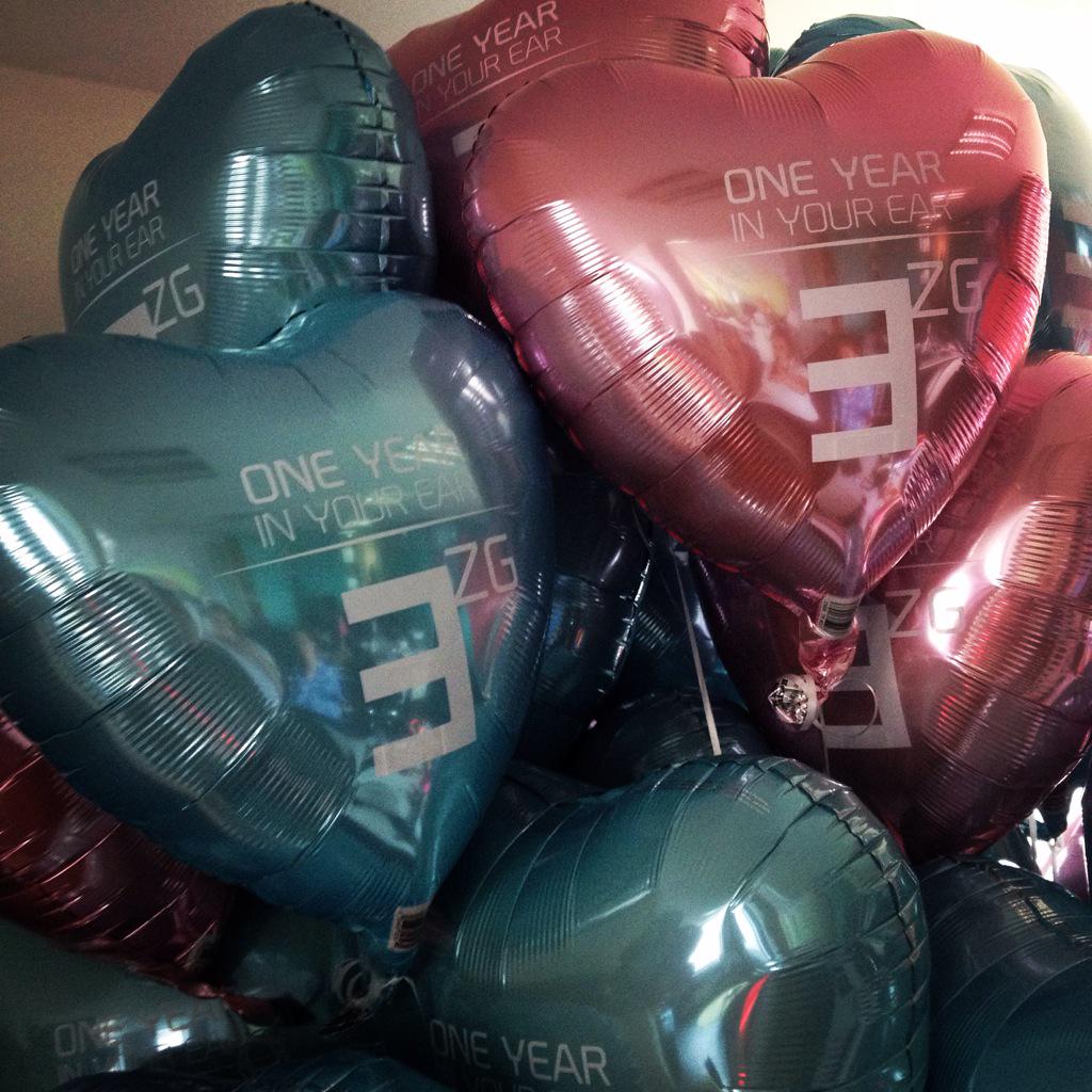 EnterZagreb's tweet photo. 🎈🎈🎈 #OneYearInYourEar 🔊🔊🔊 http://t.co/Uhx8F0VT8Q