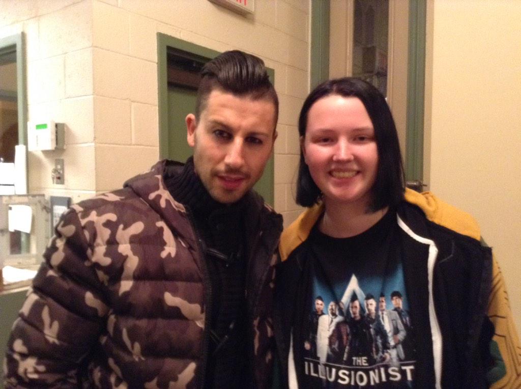 Ap2Andy's tweet image. Selfie with jeff! And @AndrewBasso loved the Houdini tribute he is the best!! You are a younger version!! LOVE YOU!!