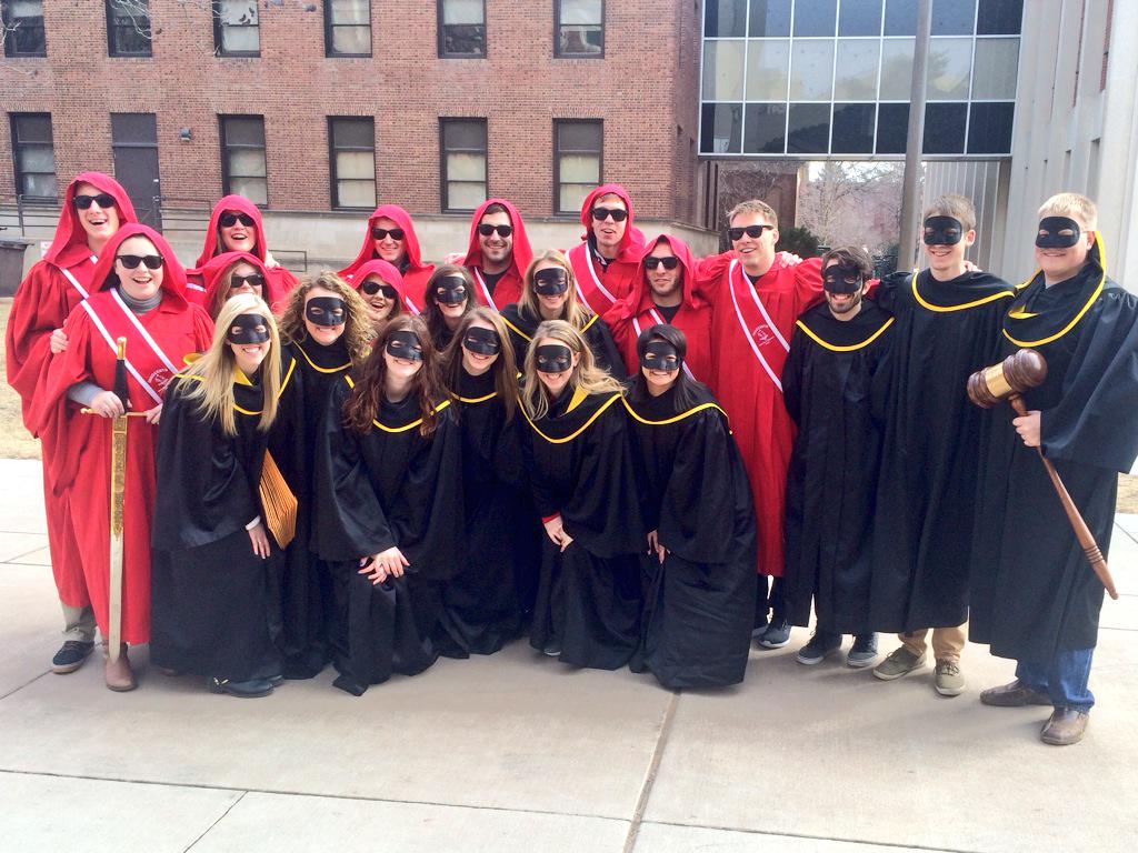 UNLMortarBoard's tweet photo. Over 100 years of rivalry and friendship at @UNLincoln with @Innocents1903! http://t.co/Ks8xlsTX56