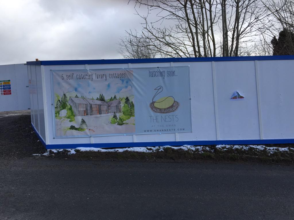 nestsatswan's tweet image. Building underway @nestsatswan @swannewbybridge @blackswanchesh #LakeDistict #lakesidefire