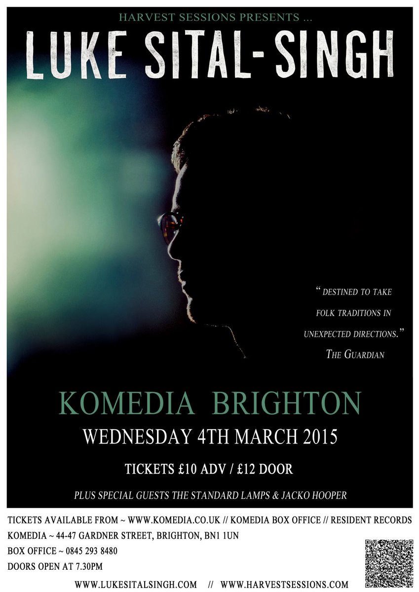 harvestsessions's tweet photo. @studentsbrighto Pls RT! Have great student deals for @lukesitalsingh show @KomediaBrighton Fosters £3 Vod+mix £2.50 http://t.co/LC4yPuGBsB