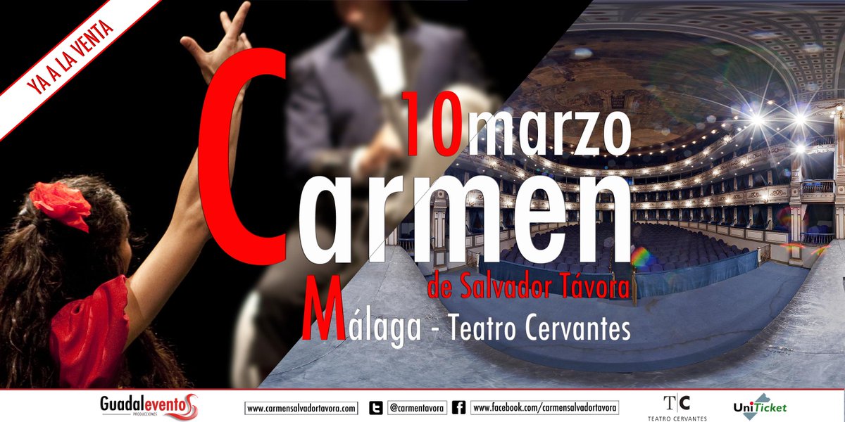 Os esperamos el 10 de Marzo en <a href="/TeatroCervantes/">Teatro Cervantes</a> de Málaga. Única representación!! #malagacultura #teatro