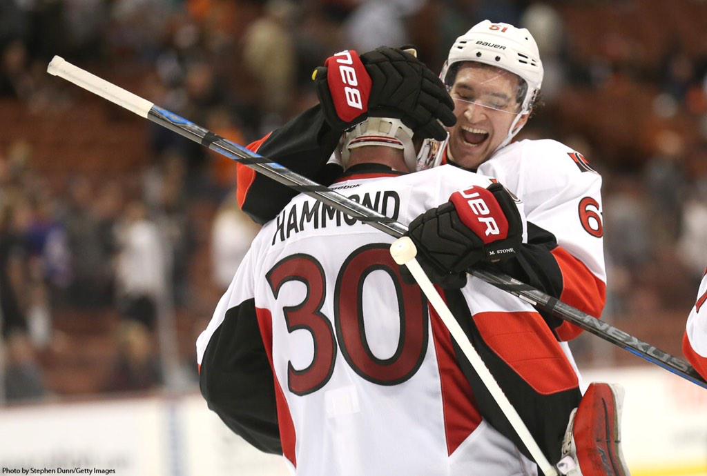 Senators's tweet photo. Congrats to @andrewhammond30 on being named the #NHL's First Star of the week! 🍔🍔🍔🍔🍔 More: http://t.co/snKZF2NtjB http://t.co/sBP89odpiS
