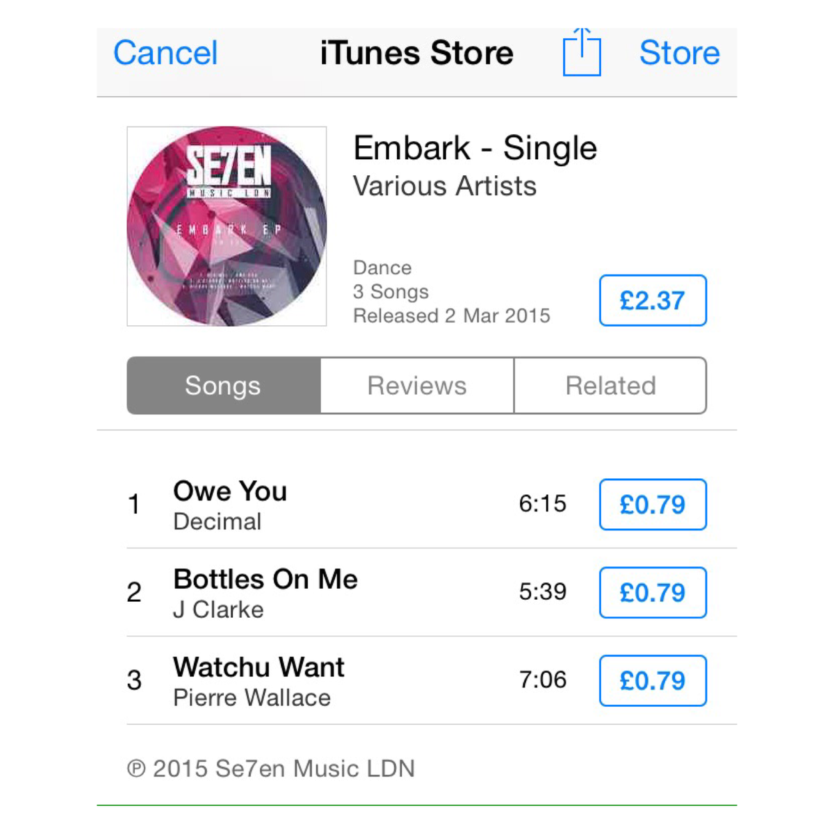Se7enMusicLDN's tweet photo. Out now on iTunes - https://t.co/axlgvYp91f
#EmbarkEP #HouseMusic #Se7enMusicLDN #SML001D #iTunes http://t.co/Usy4MmXA9C