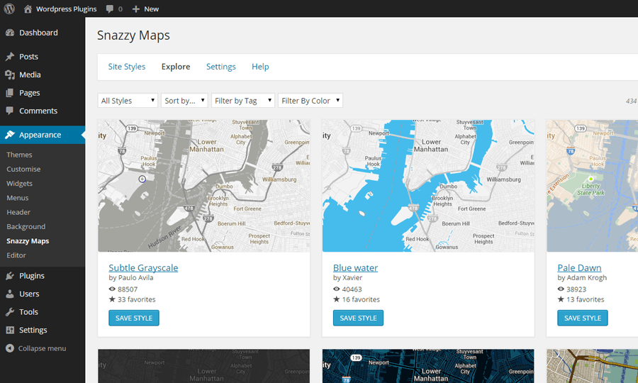 Announcing our first official plugin: Snazzy Maps for WordPress! Check it out at snazzymaps.com/plugins