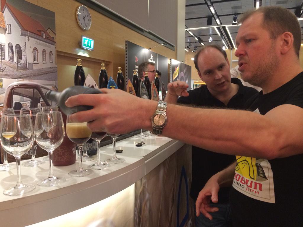 Making friends with #gotlandsbryggeri and their delish barrel-aged beers. #drunkeverywhere #spendrups