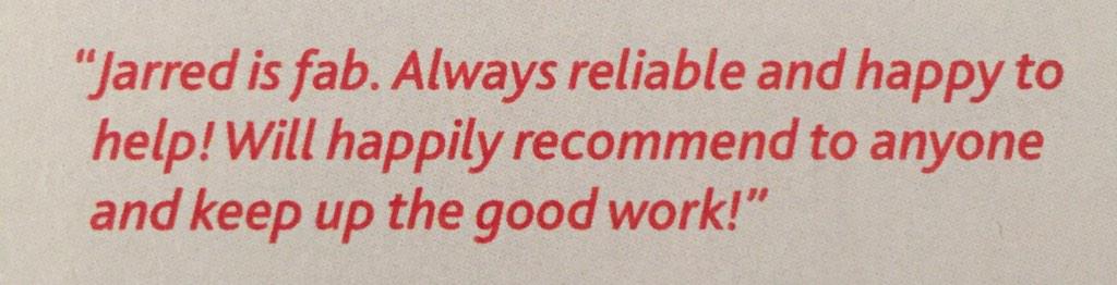 Thanks to wonderfull feedback like this we have once again been shortlisted for the #ESTAS 2015 !!!
