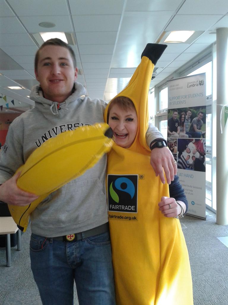 EcoUCSU's tweet photo. Banana run at Fusehill street.  Good giggle today! @CumbriaSU @CumbriaUni http://t.co/LH1abOojUK