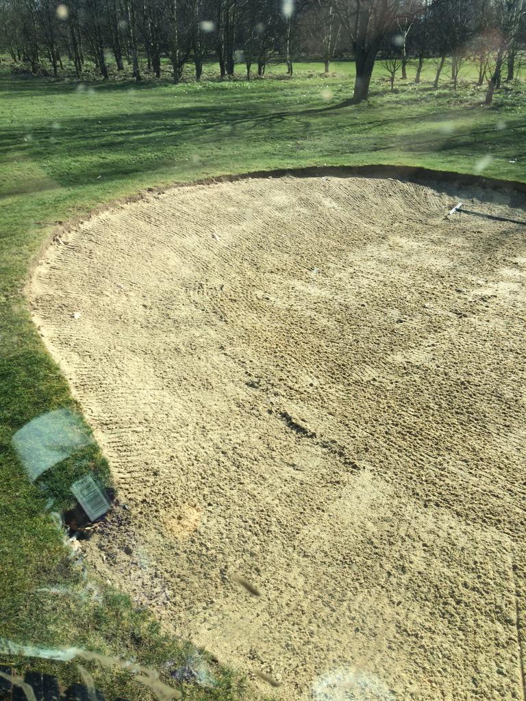 greenkeeper00's tweet photo. I could just shoot my staff at times just look at the bottom left of the pic 😣 http://t.co/3Asym4BjSH