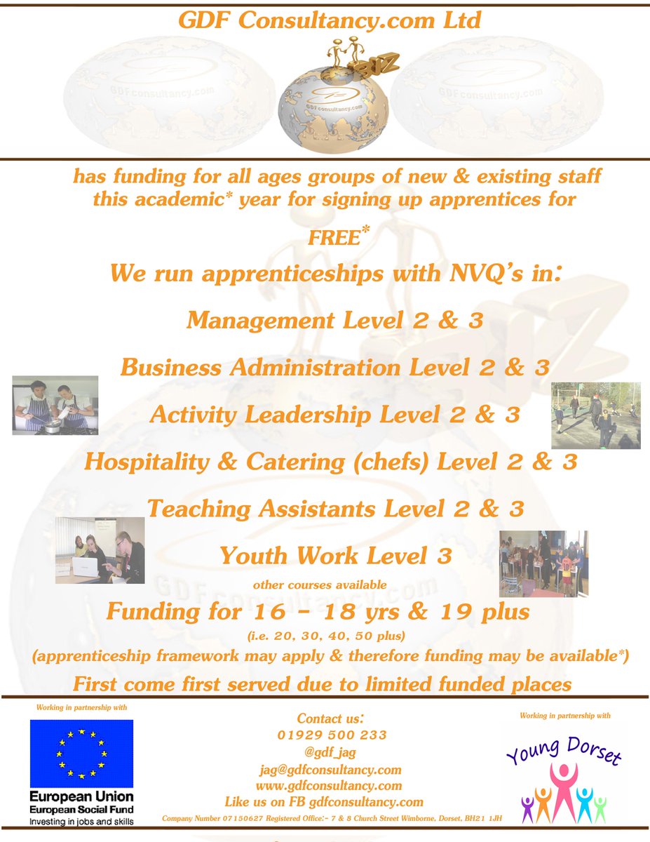 Matthew_GDF's tweet image. Why not #Learn and #Earn with Apprenticeships with GDFconsultancy.com  .For new and existing staff. See below!!!