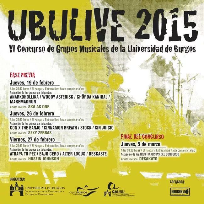 desakatorock's tweet photo. Este jueves día 5 estaremos en Burgos, como invitados en la final del concurso de bandas @UBU_LIVE No os lo perdáis! http://t.co/Vs8RXRgJYt