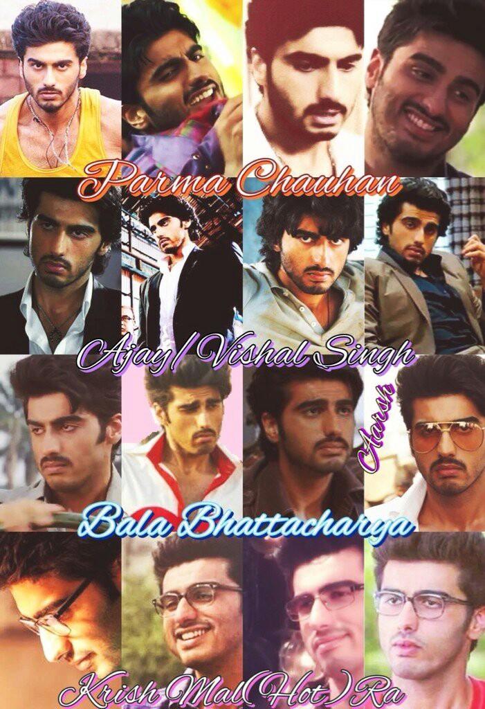 aarshg28's tweet photo. The 4 Characters of @arjunk26 could portray him as a perfect actor. No words 2 describe such a hardworking guy. http://t.co/l4MRuh7e05