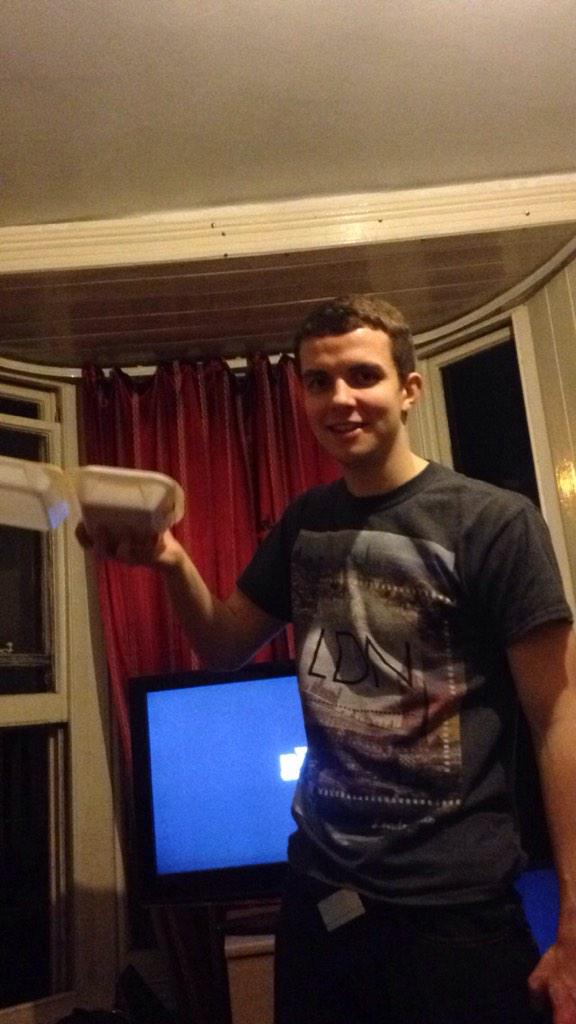 connerrmac's tweet image. Someone's loving his spar curry meal