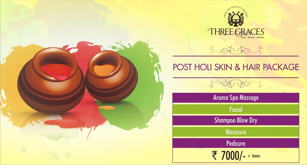 ThreeGracesIn's tweet photo. Post Holi what we worry about is the impact of chemicals found in colors.
Lets not worry about it.
Visit @ThreeGraces http://t.co/ViTmnjRTk7