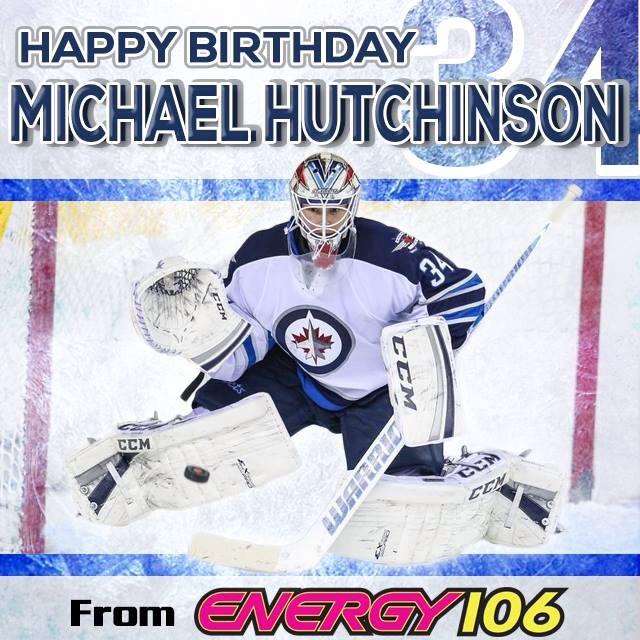 To help us wish goalie Michael Hutchinson a HAPPY BIRTHDAY!!! 