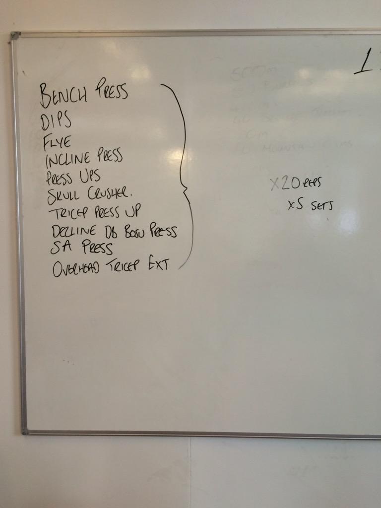 TotalSportRehab's tweet photo. Todays lunch session @TotalSportRehab with @CBConditioning done in 55mins #1000repschallenge #ChestDay http://t.co/9ixBEaGQrR