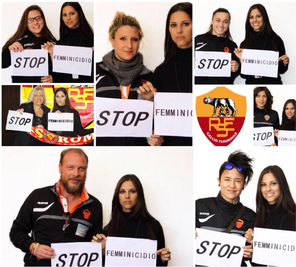 ResRomaCalcioFe's tweet photo. #STOPFEMMINICIDIO http://t.co/YovMS9dcnx