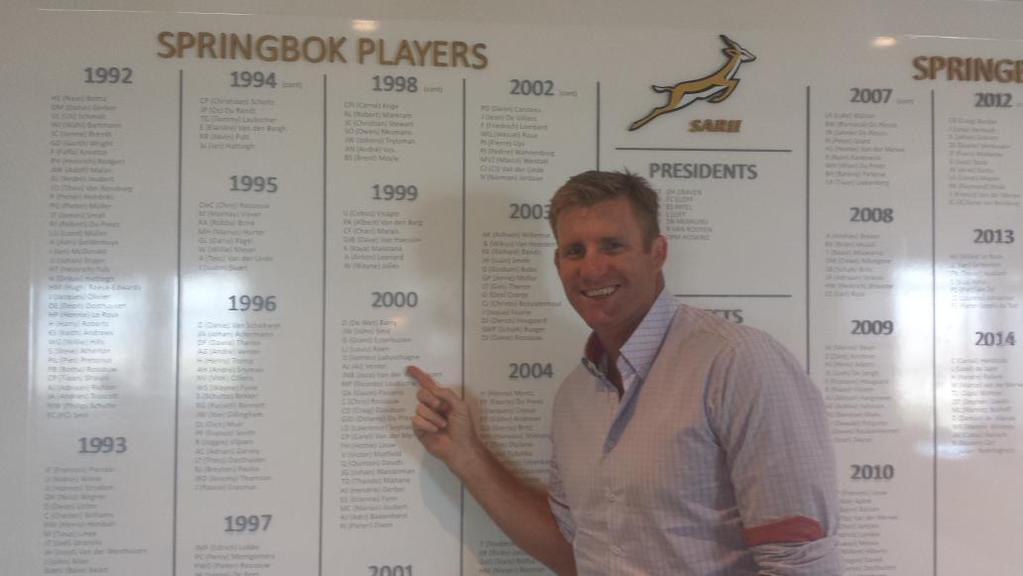 AJVenter7's tweet photo. Went to SARU house today and saw my name on "some" list #proudspringbok http://t.co/zWGVhKJwZc