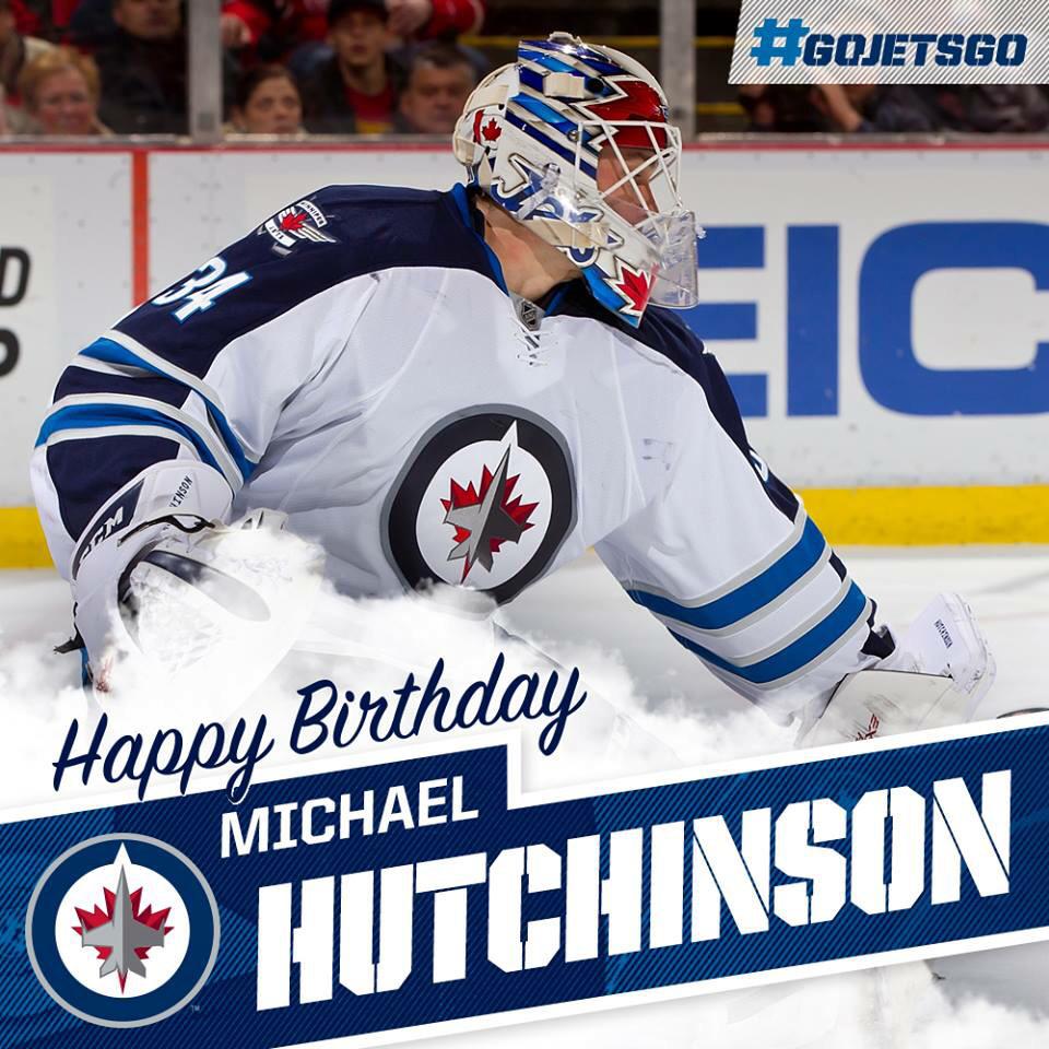 Happy birthday to my favorite goalie  Michael Hutchinson    