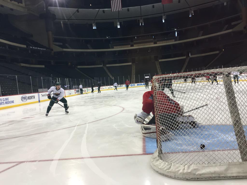 mnwild's tweet photo. #mnwild practice underway at @XcelEnergyCtr http://t.co/GmpMIyPt1M