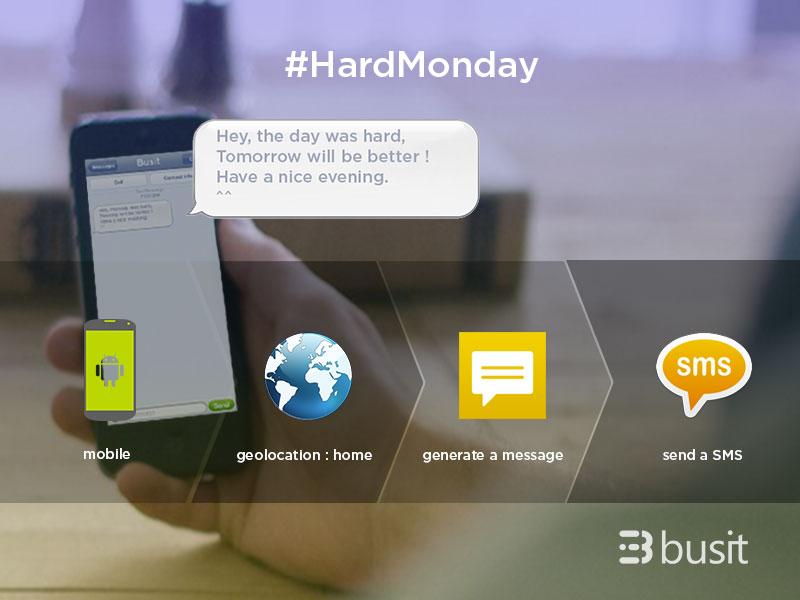 Bus_It's tweet photo. Was a #hardmonday ? Motivate yourself with a generated message when you're back home. Make it possible on #busit http://t.co/MqwERxxacv
