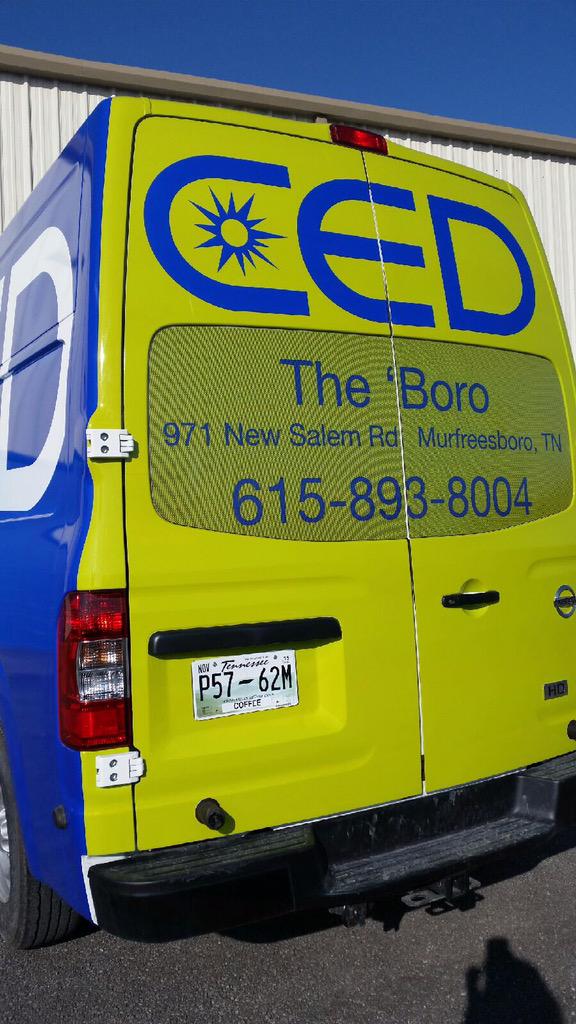 Check out the new CED #Murfreesboro Van!