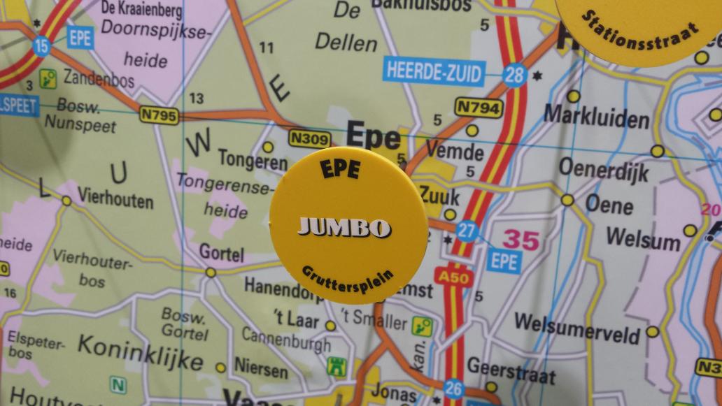 Epe is door  ons kader letterlijk  op de kaart gezet