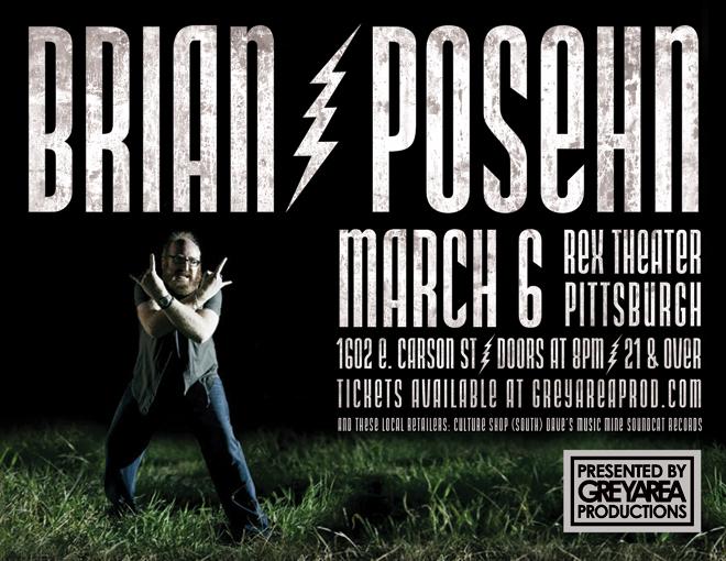 FRIDAY - Comedian, actor, and heavy metal enthusiast @brianposehn at <a href="/RexTheater/">Rex Theater</a> get tix: bit.ly/BrianPosehnPGH