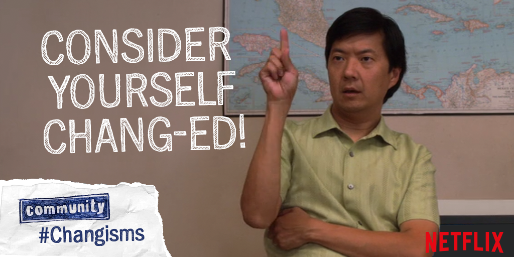 NetflixUK's tweet photo. โHe makes me so Changry!โ #Changisms http://t.co/ThYPic37T8