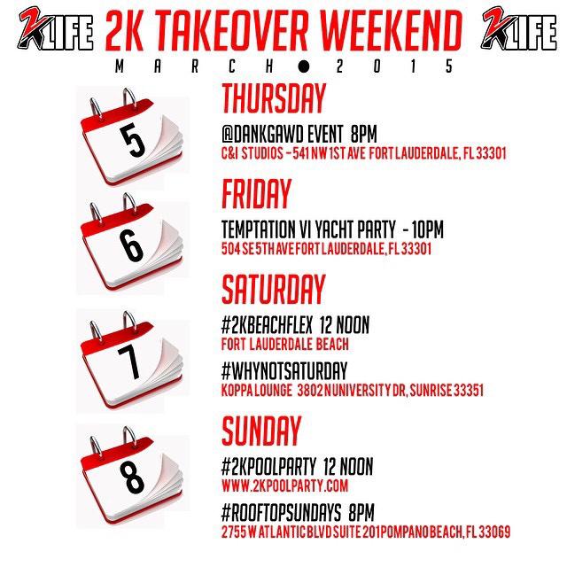 djbre__'s tweet image. Here goes the lineup for #2kTakeoverWeekend 🔥