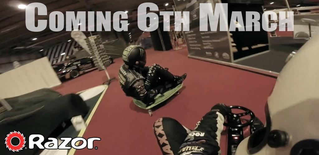 BaggsyBoyUK's tweet image. 6th March @PaulSMOKEYSmith @lukewoodham1 @shanelynchlife and myself hooning @razorworldwide Crazy Carts #RideRazor