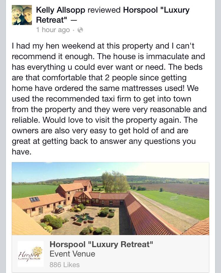 HorspoolRetreat's tweet image. #review #travelinspiration #tourism #Retreat #spa #Business #corporate #Nottinghamshire #Holidays #Hospitality