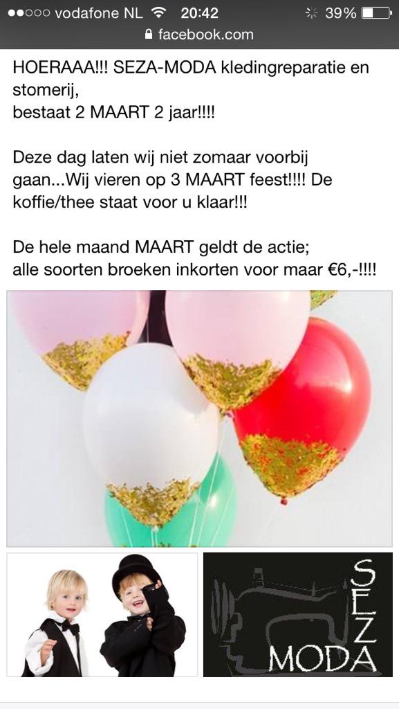 SezaModa's tweet image. TIJD VOOR EEN FEESTJE!