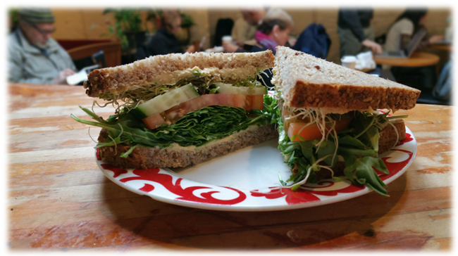 Get fit for spring <a href="/Groundednyc/">Grounded Coffee</a> #hummus