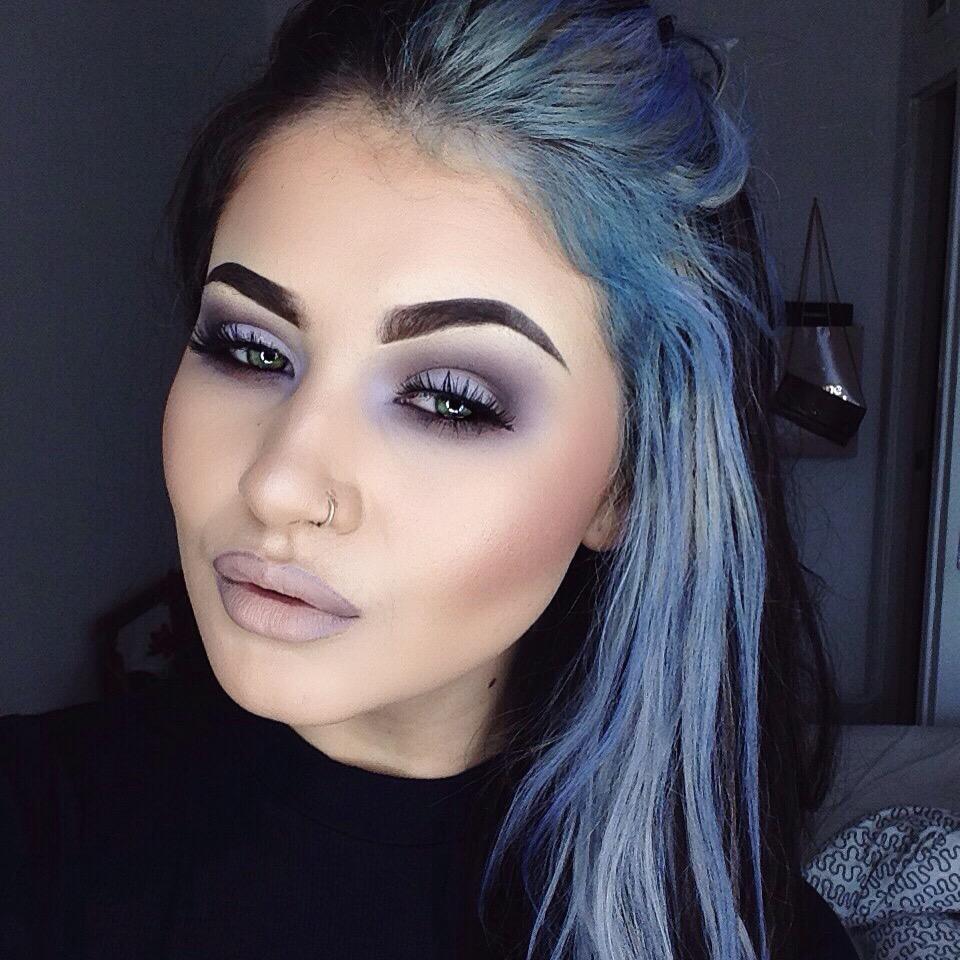 Using all <a href="/Illamasqua/">Illamasqua</a> for today's slap 💕 Details on my insta! #bluehair #dontcare