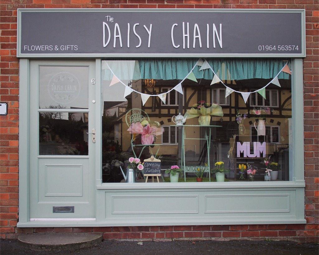 Our new shop is officially open Tues-Sat, 9.30-17.30! 6 Rothesay Court, Skirlaugh, HU11 5DG. 🎉thedaisychainflowers.co.uk