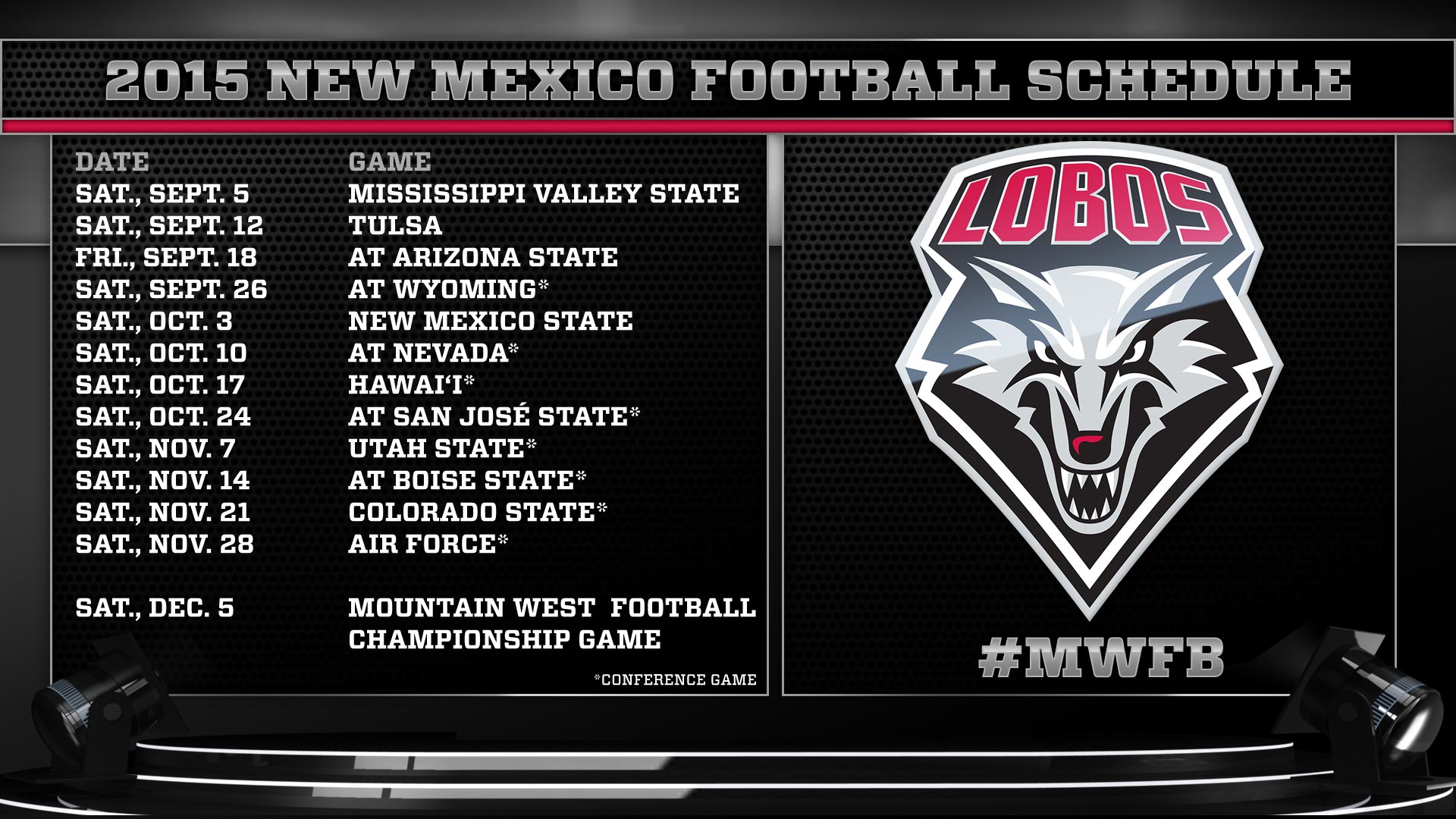 Arriba 82+ images lobo game schedule Viaterra.mx