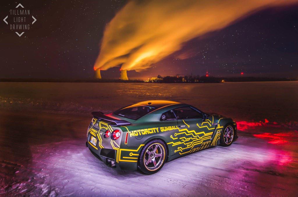 notfa5t's tweet photo. The team at #TillmanLightDrawing did an amazing job on the @NissanUSA #GTR at the #fermi2 #nuclear plant http://t.co/tWqD2xkeXy
