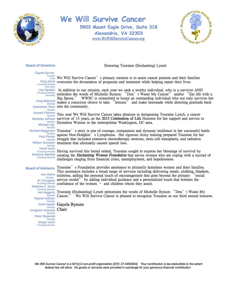 What an amazing evening <a href="/McandSchmicks/">McCormick&Schmick's</a> Read why we chose Enchanting Lynch as our 3rd Annual Recipient  #GivingBack