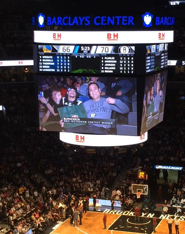 pachecotweets's tweet photo. And then this happened. More on it later. But yup that's my mug on the Barclays center big screen. #nets302 http://t.co/U3pHDQgtnr
