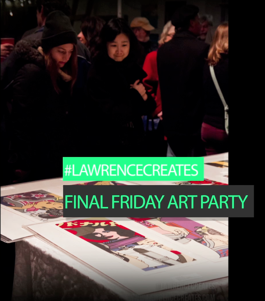 lawrencecreates's tweet photo. Take a look at some highlights of the February Final Friday Art Party at #LawrenceCreates http://t.co/L2IVlv7vlT #LFK http://t.co/ZkX8rMTVdX