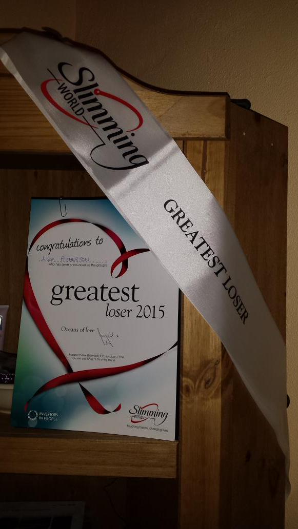 Emmamoys's tweet photo. “@atherton_lisa: Really proud, got greatest loser tonight @SlimmingWorld http://t.co/ASWCjrFBHk”well done Lisa